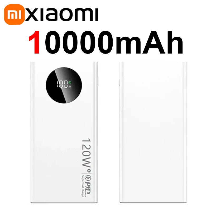 Xiaomi 50000mAh Power Bank 120W Fast Charging High-Capacity Portable Battery Charger Moblie Powerbank For iPhone Samsung Huawei