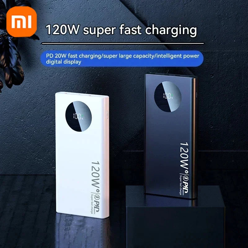 Xiaomi 50000mAh Power Bank 120W Fast Charging High-Capacity Portable Battery Charger Moblie Powerbank For iPhone Samsung Huawei