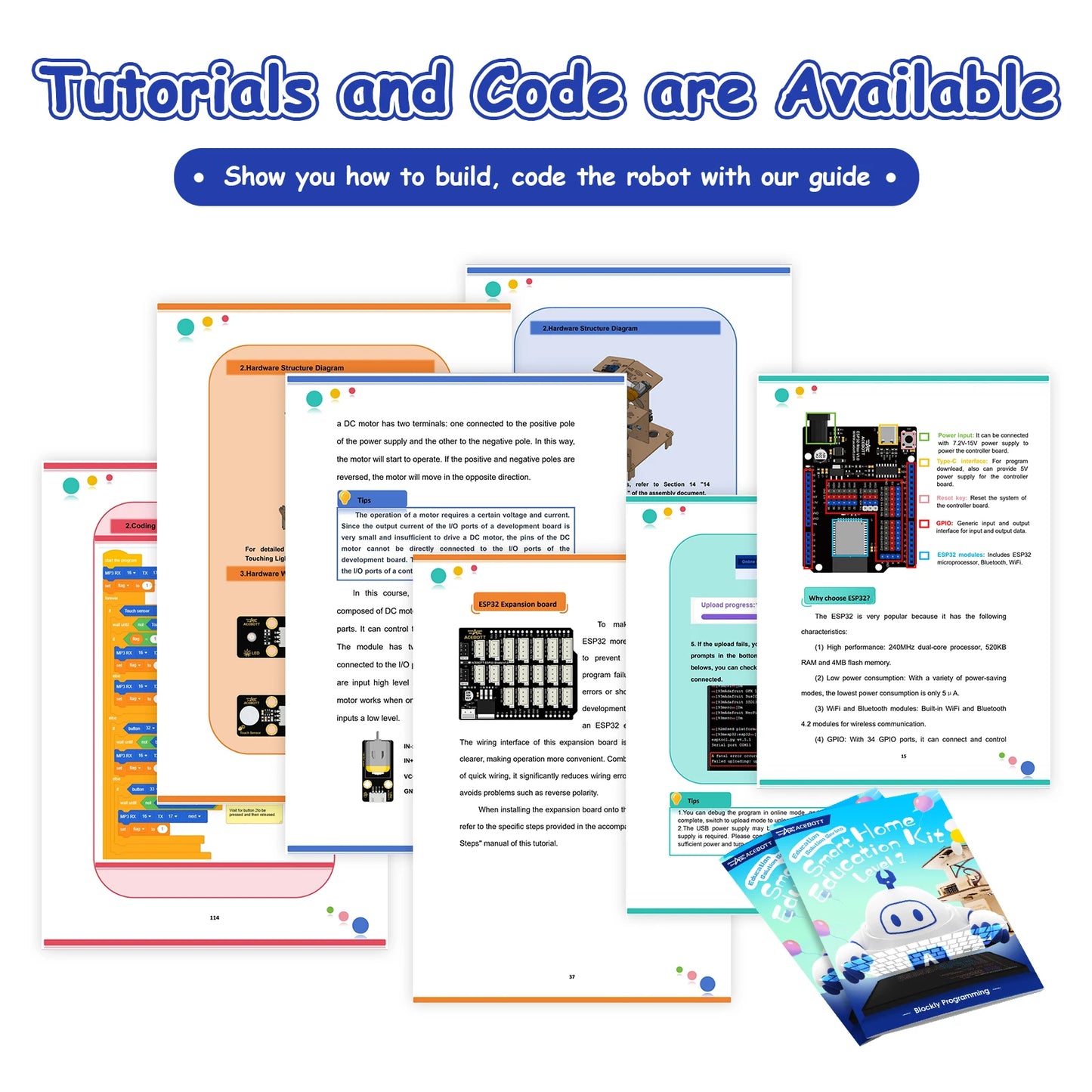 ACEBOTT STEM School Smart Home Kit Education Solution Series with Teaching Resource for Arduino ESP32