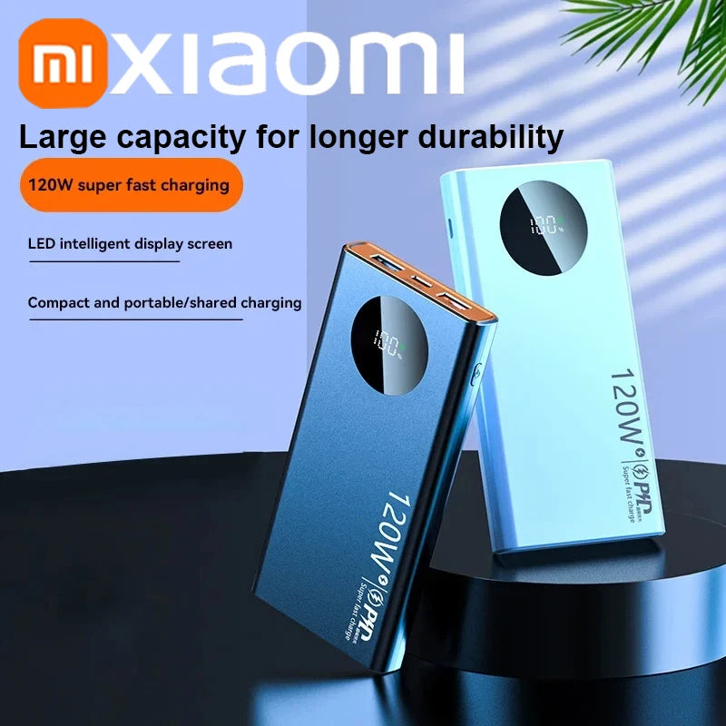 Xiaomi 50000mAh Power Bank 120W Fast Charging High-Capacity Portable Battery Charger Moblie Powerbank For iPhone Samsung Huawei